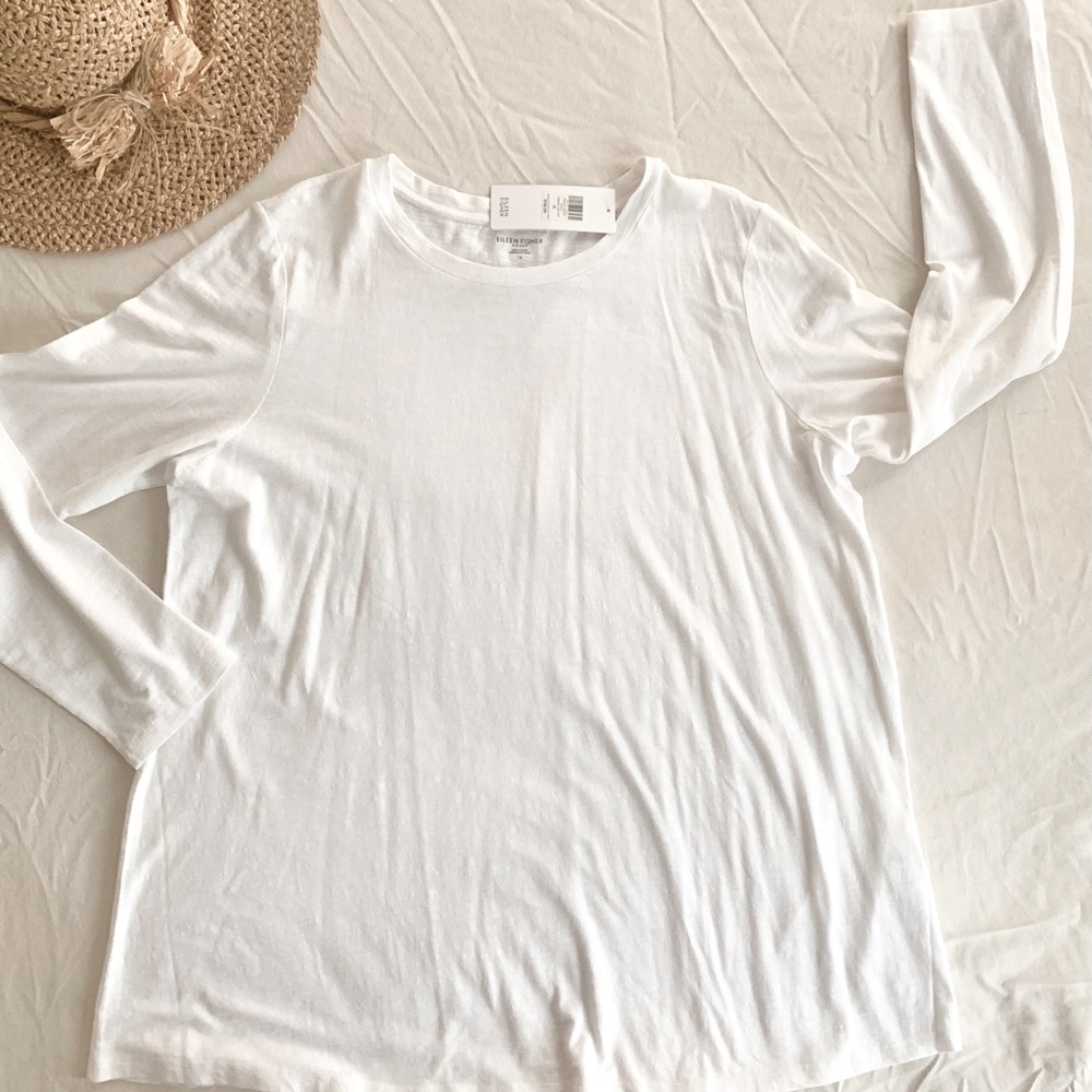 Eileen Fisher •NWT •1x •also fits L and XL •white